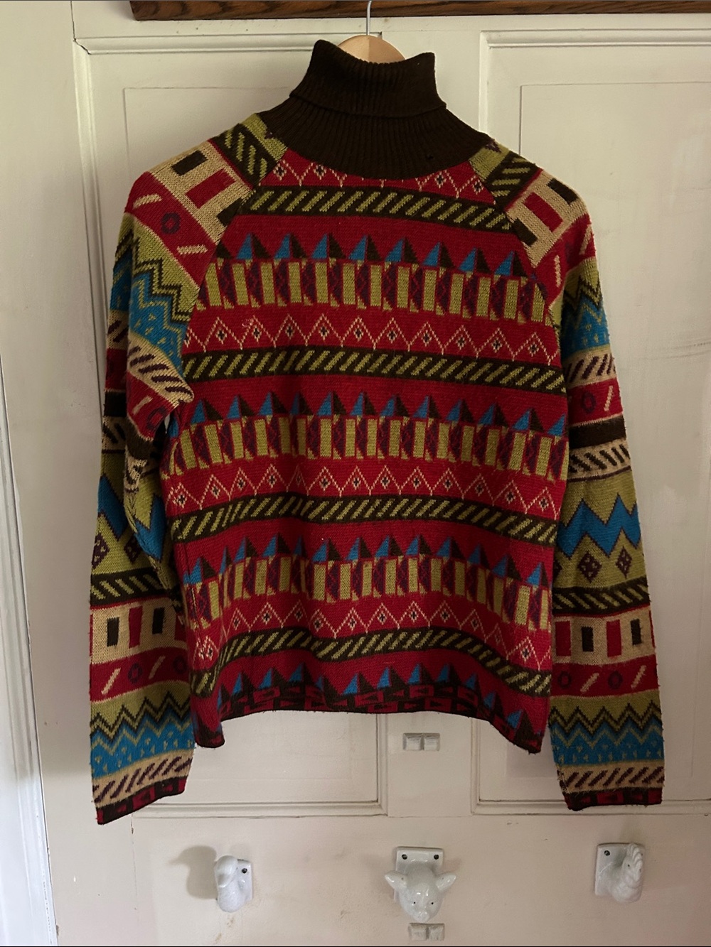 Vintage 90s Tricot turtleneck sweater